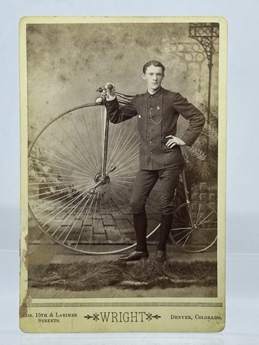 1880s penny farthing bicycle - farthing,