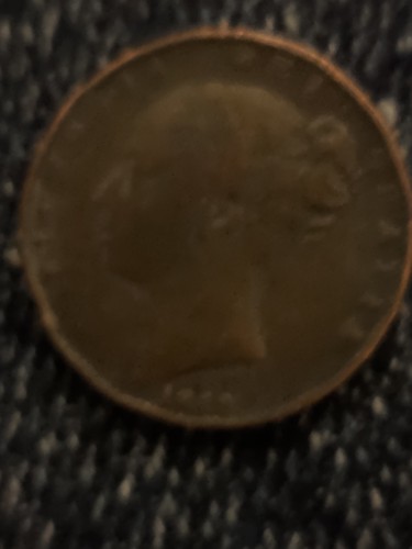 Victoria 1849 farthing coin - victoria,,