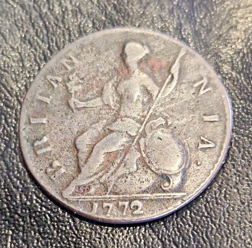 1772 half penny - 1772, george