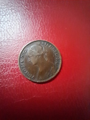 1861 farthing coin - -,