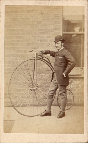 Penny farthing bicycle clay - penny,