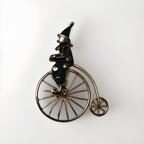Vintage penny farthing clown - farthing,