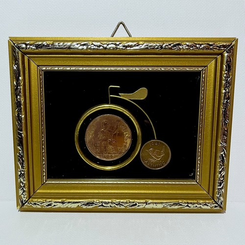 Penny farthing art frame - penny,