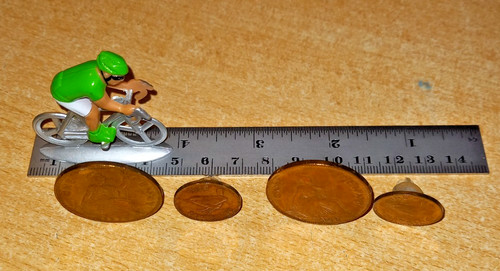 Penny farthing coin - penny, bicycle