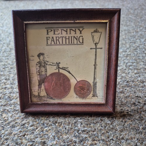 Penny farthing bike coins - bike,