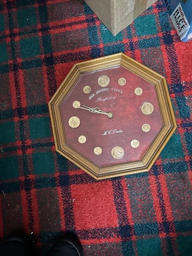 Vintage penny clock - vintage,
