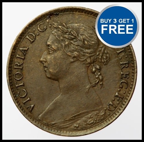 Victoria bun head farthings - head,