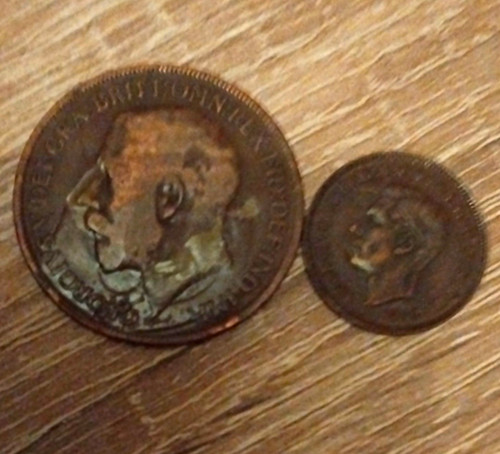 King george british coin - british, lot