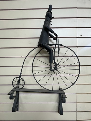 Man penny farthing bike - penny,