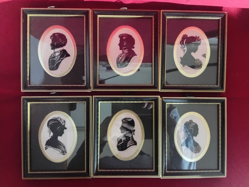 Penny farthing silhouettes set - penny,