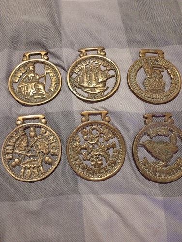 Vintage horse brass full - vintage, set
