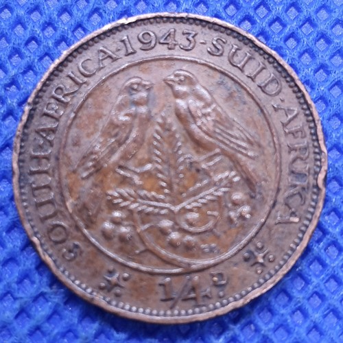 South africa 1943 - 1/4d, penny