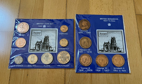 British monarchs coin set - monarchs,