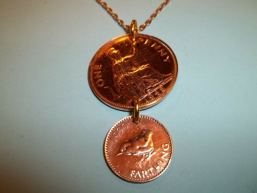 Penny farthing coins gold - &,