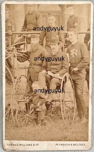 Cdv penny farthing bicycle - cdv,