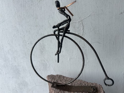 Penny farthing bike display - penny,