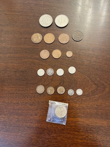 Old coins joblot farthings - old,