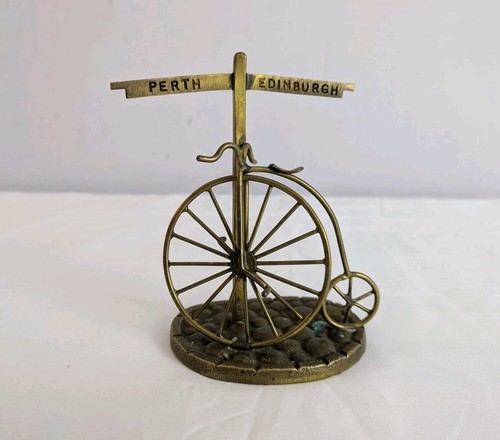 Vintage brass penny farthing - vintage,