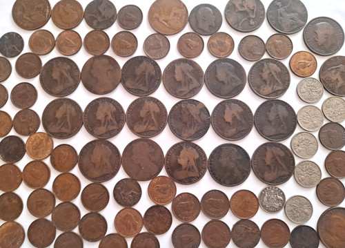 British coins lot over 100 - coins,