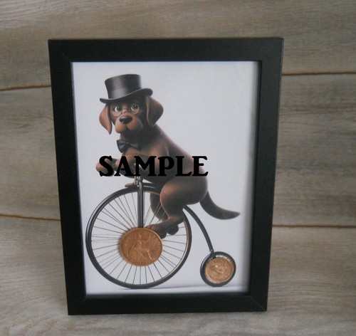 Framed picture brown - framed, a