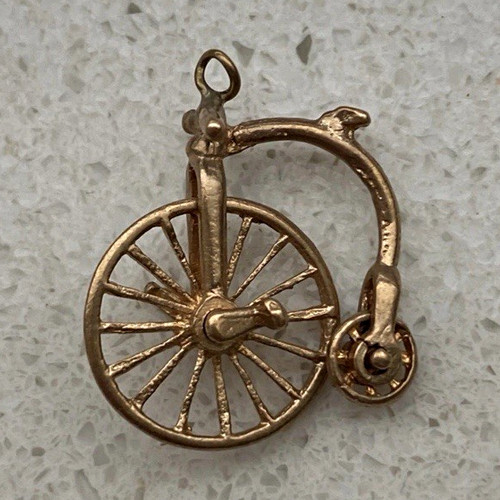 9ct yellow gold bicycle charm - 9ct,