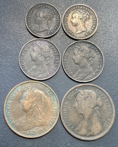 Victoria coins 1844 - 6x, half