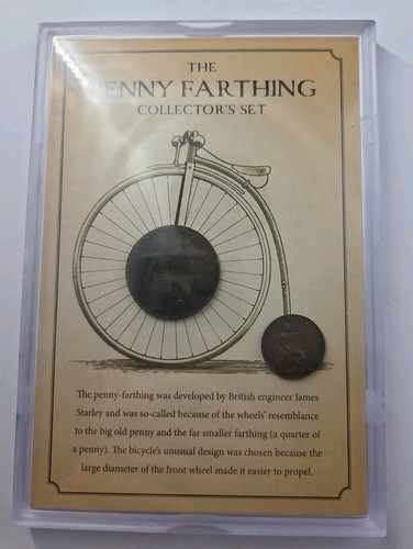 The penny farthing two coin - penny, two-coin