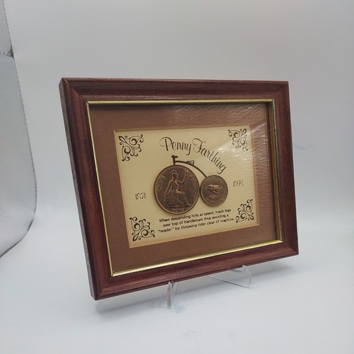 Framed penny farthing - framed, farthing’
